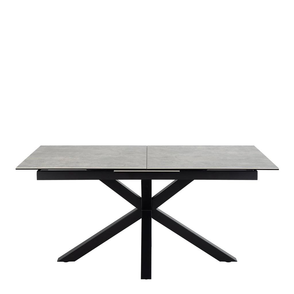 Harlow Extendable Dining Table with Ceramic Grey Top 168cm