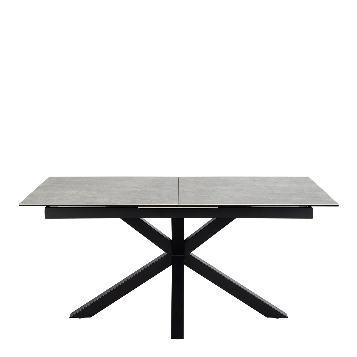 Harlow Extendable Dining Table with Ceramic Grey Top 168cm