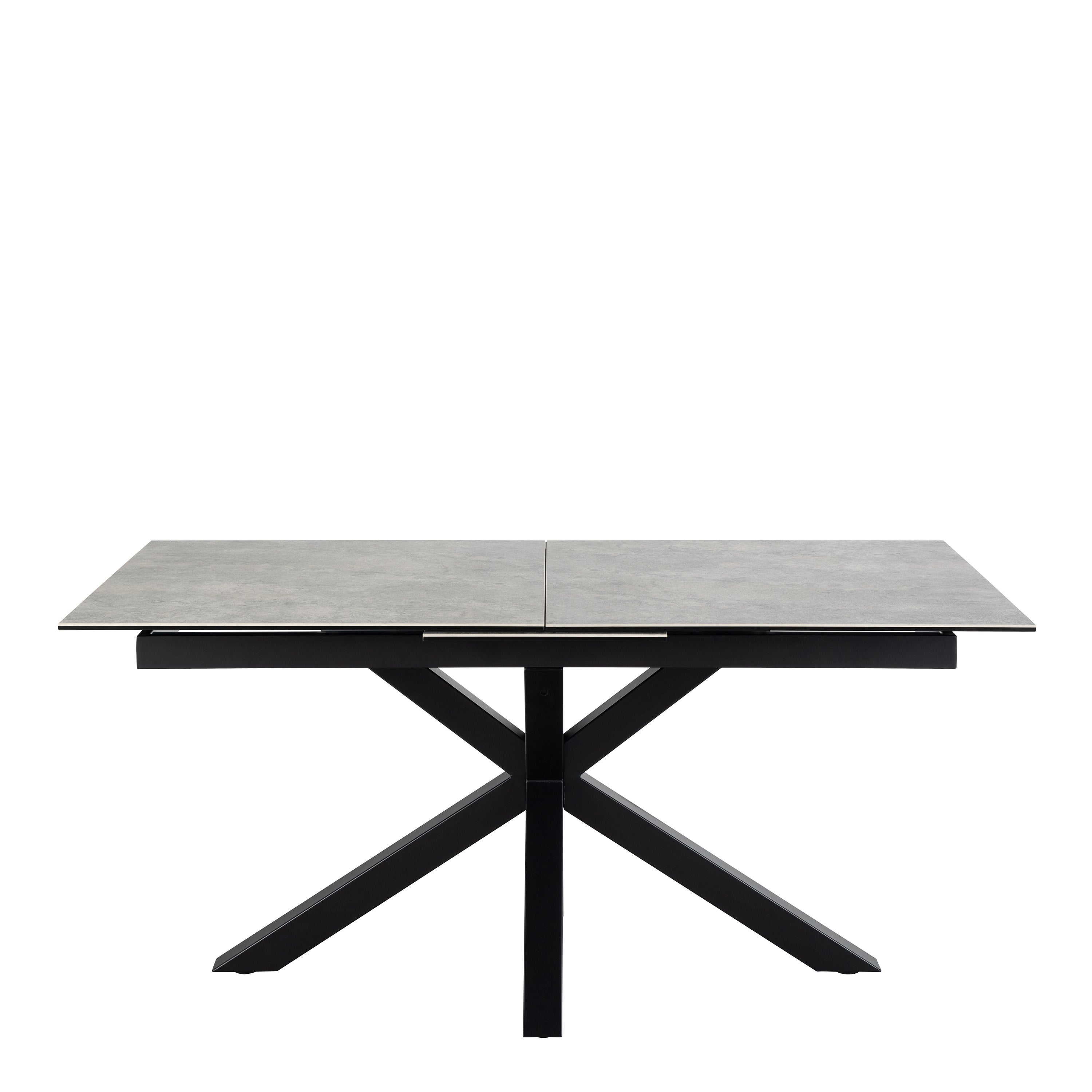 Harlow Extendable Dining Table with Ceramic Grey Top 168cm