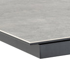 Harlow Extendable Dining Table with Ceramic Grey Top 168cm