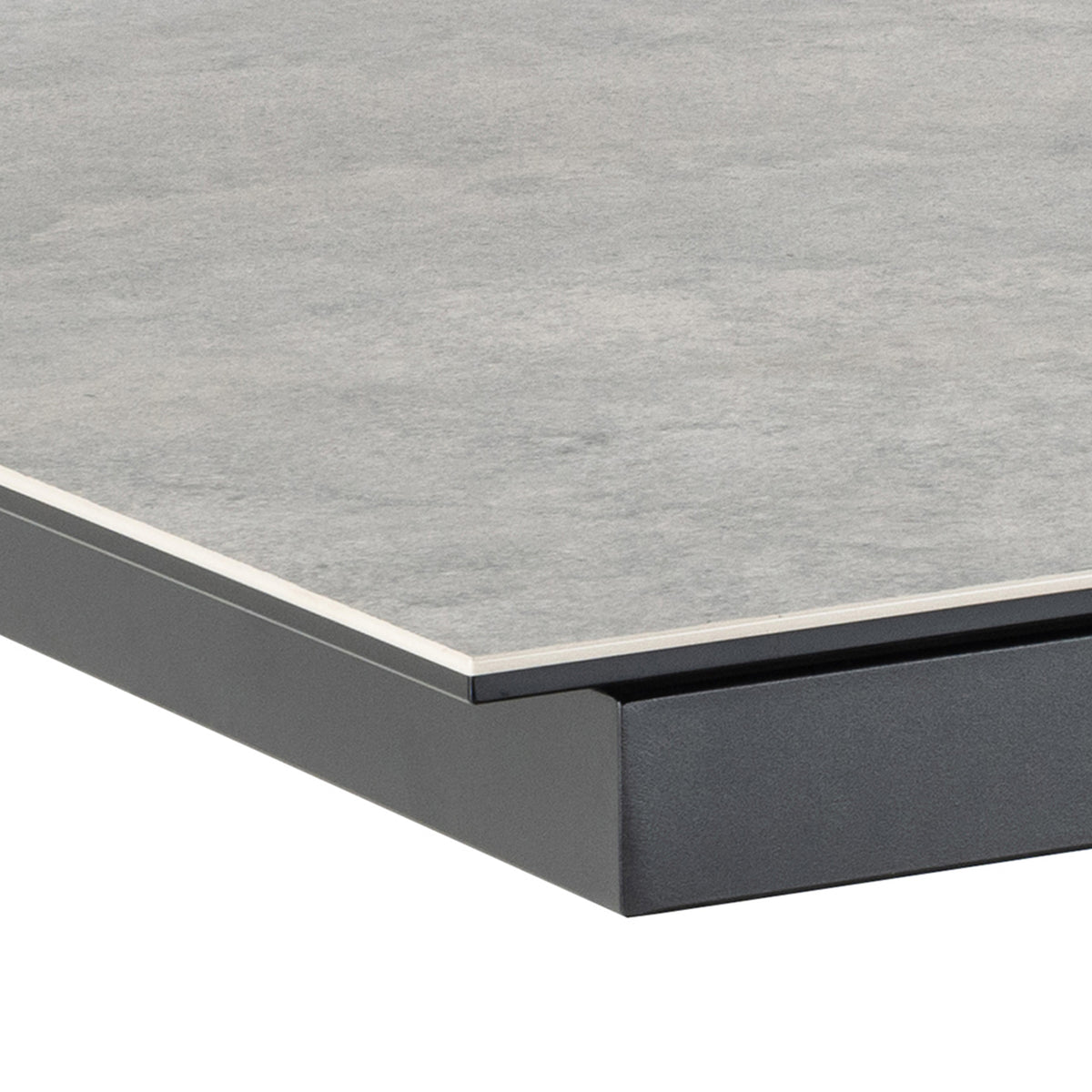 Harlow Extendable Dining Table with Ceramic Grey Top 168cm