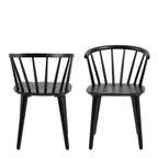 Christo Dining Table in Oak Included 6 Ida Dining Chairs in Black