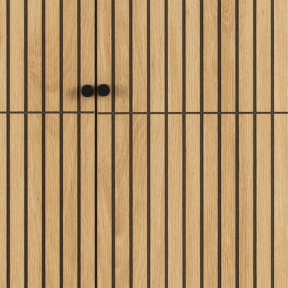 Alberto Wardrobe 4 Doors in Black/Oak