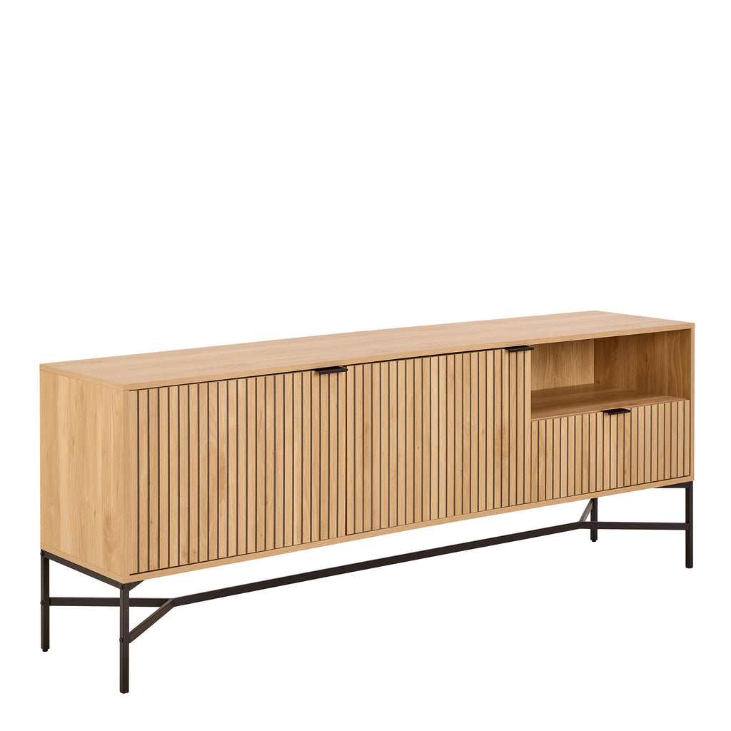 Jaya Sideboard With 2 Doors and 2 Shelves in Oak