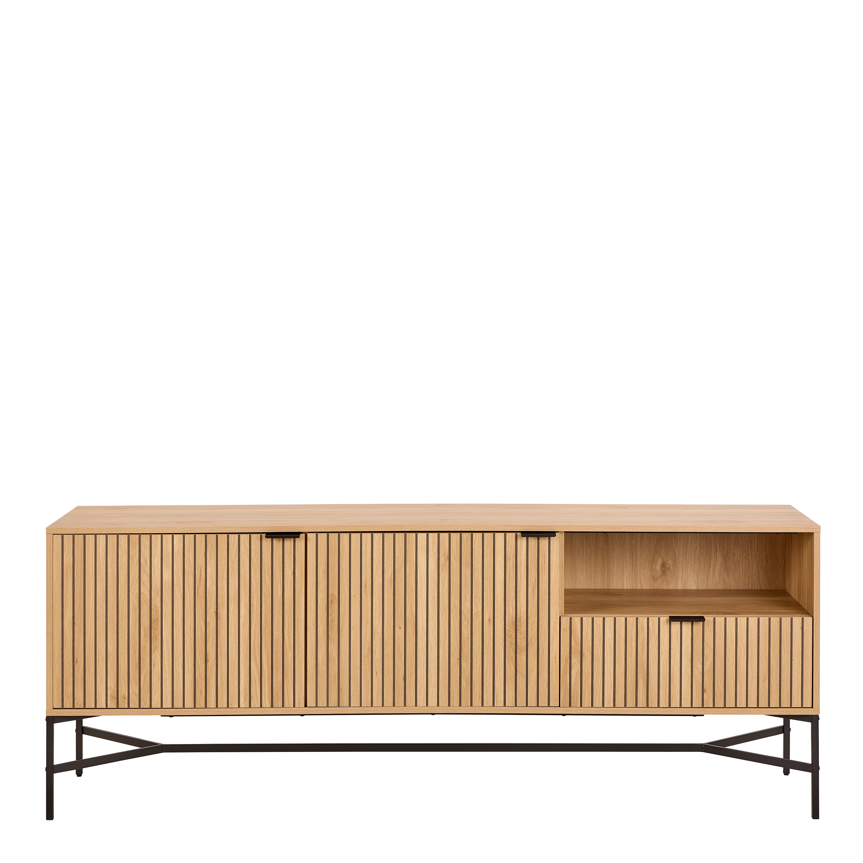 Jaya Sideboard With 2 Doors and 2 Shelves in Oak