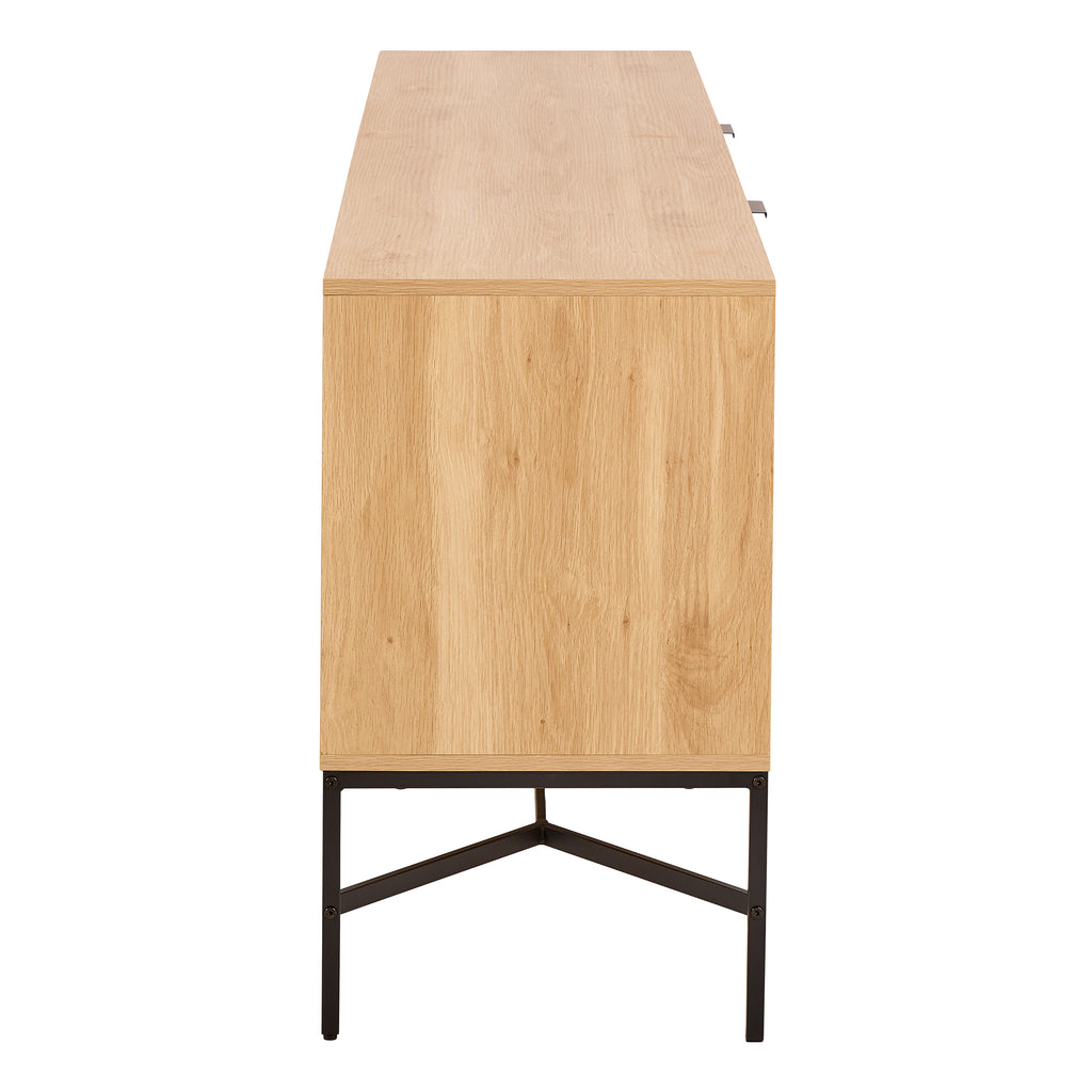 Jaya Sideboard With 2 Doors and 2 Shelves in Oak