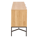 Jaya Sideboard With 2 Doors and 2 Shelves in Oak