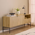 Jaya Sideboard With 2 Doors and 2 Shelves in Oak