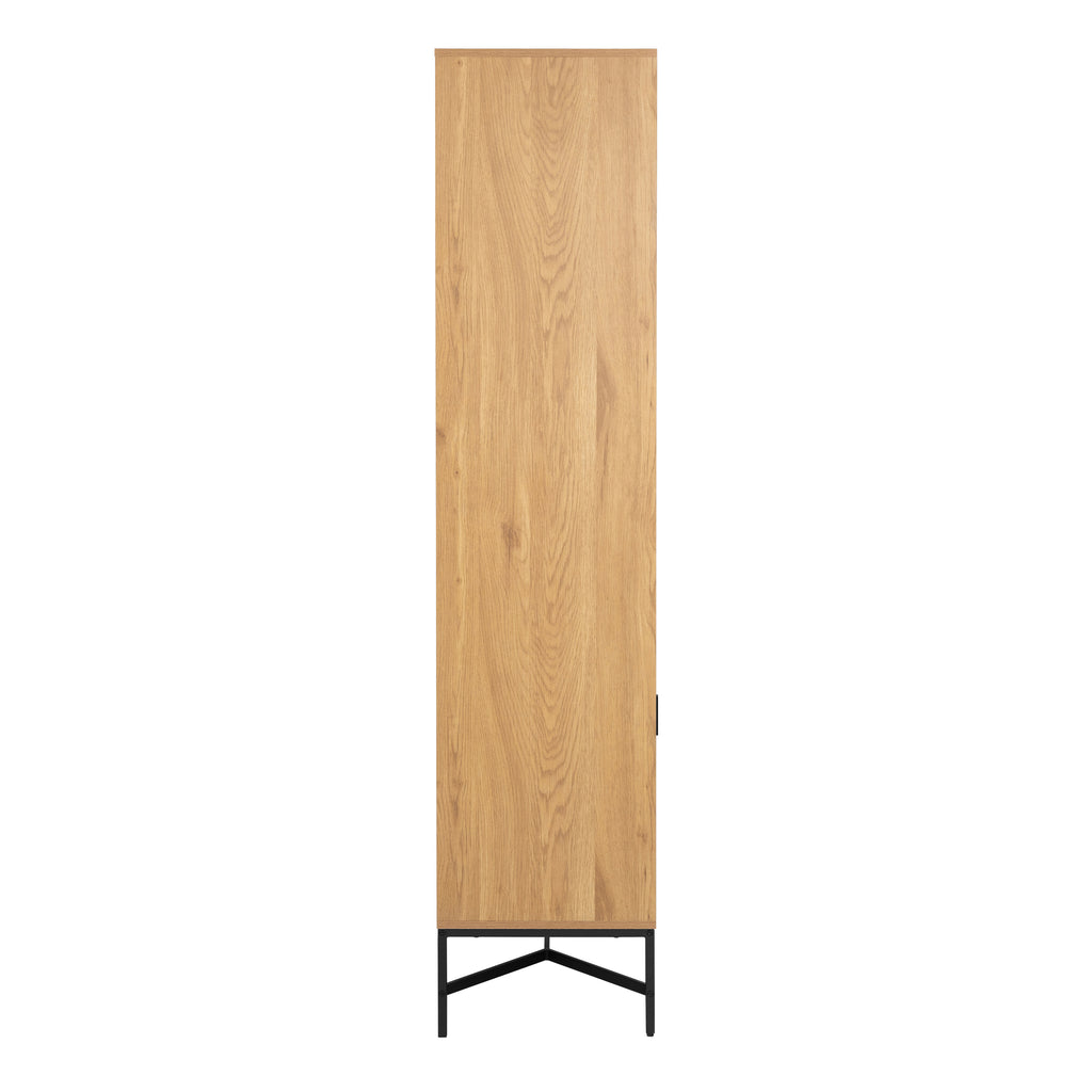 Jaya Display Cabinet With 4 doors and 6 Shelves in Wild Oak