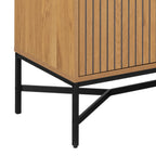 Jaya Display Cabinet With 4 doors and 6 Shelves in Wild Oak