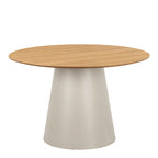 Sullivan Round Dining Table in Oak/Grey 120cm