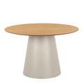 Sullivan Round Dining Table in Oak/Grey 120cm