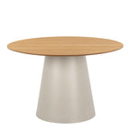 Sullivan Round Dining Table in Oak/Grey 120cm