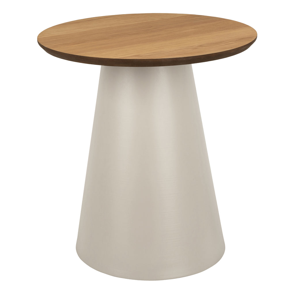 Sullivan Round Coffee Table in Oak/Grey 45x48cm