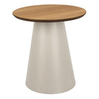 Sullivan Round Coffee Table in Oak/Grey 45x48cm