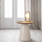 Sullivan Round Coffee Table in Oak/Grey 45x48cm