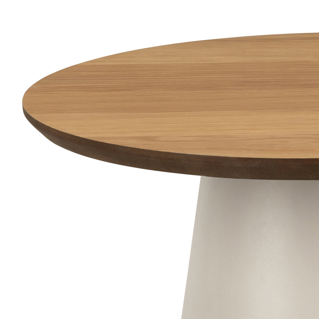 Sullivan Round Coffee Table in Oak/Grey 45x48cm