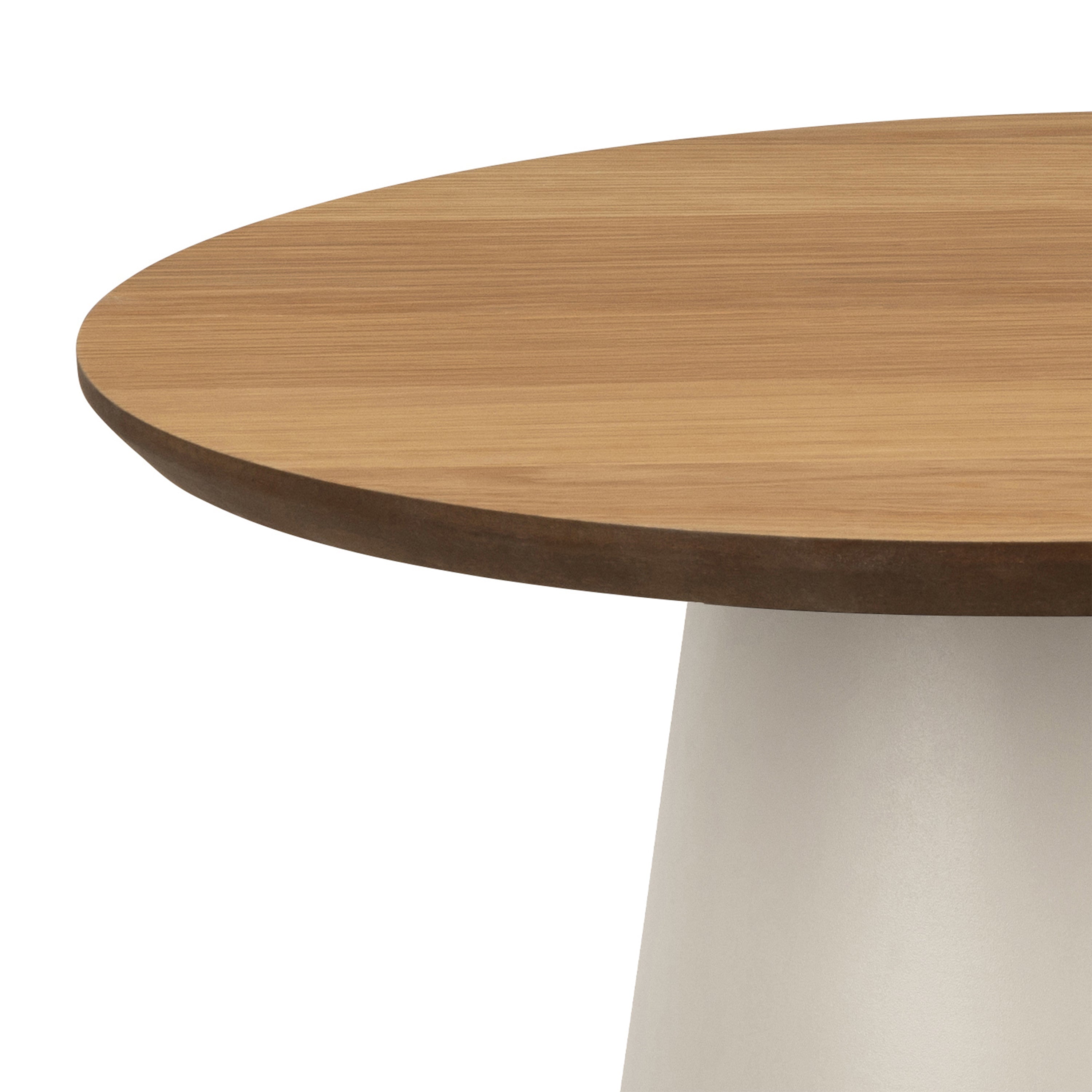 Sullivan Round Coffee Table in Oak/Grey 45x48cm