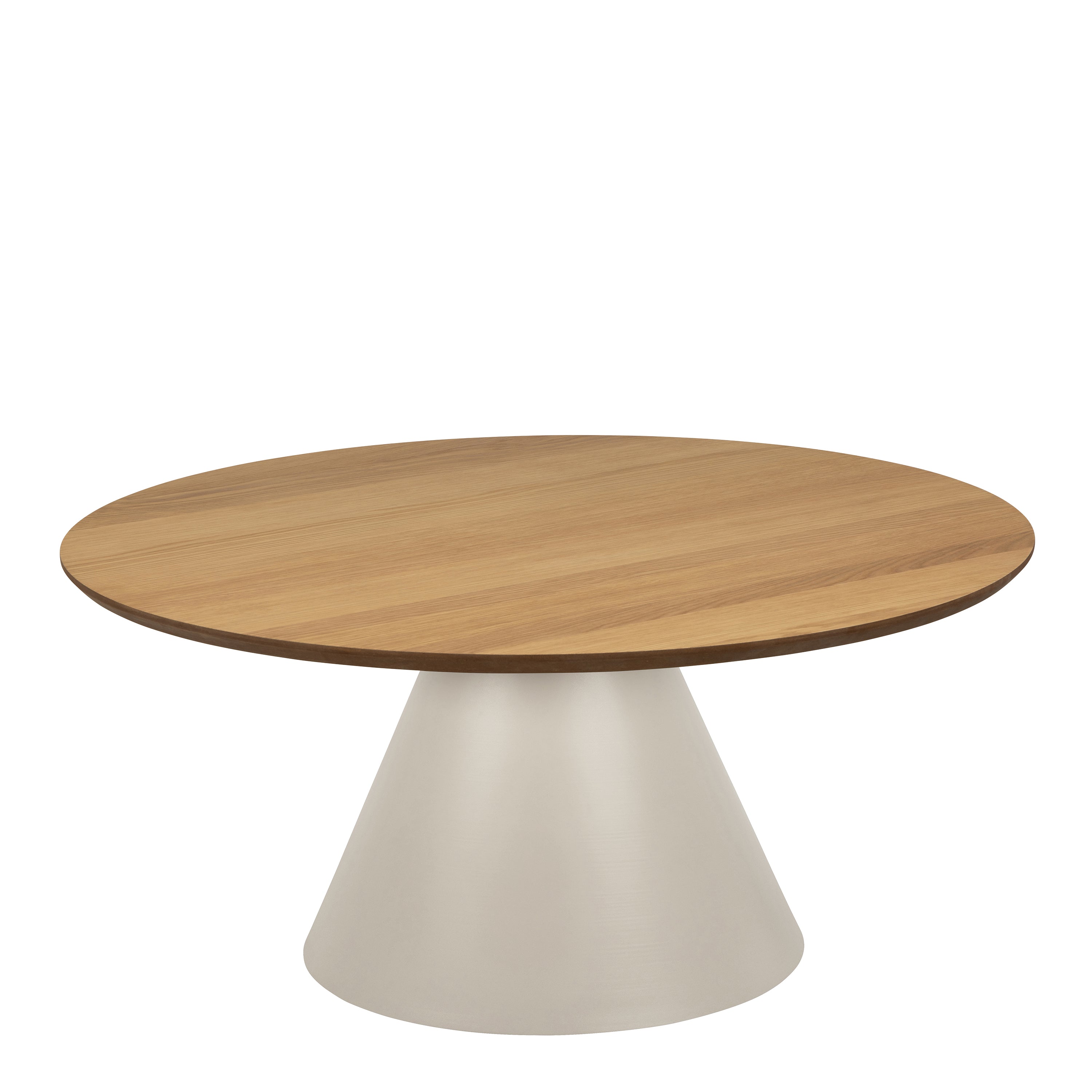 Sullivan Round Coffee Table in Oak/Grey 85x40cm