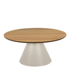 Sullivan Round Coffee Table in Oak/Grey 85x40cm