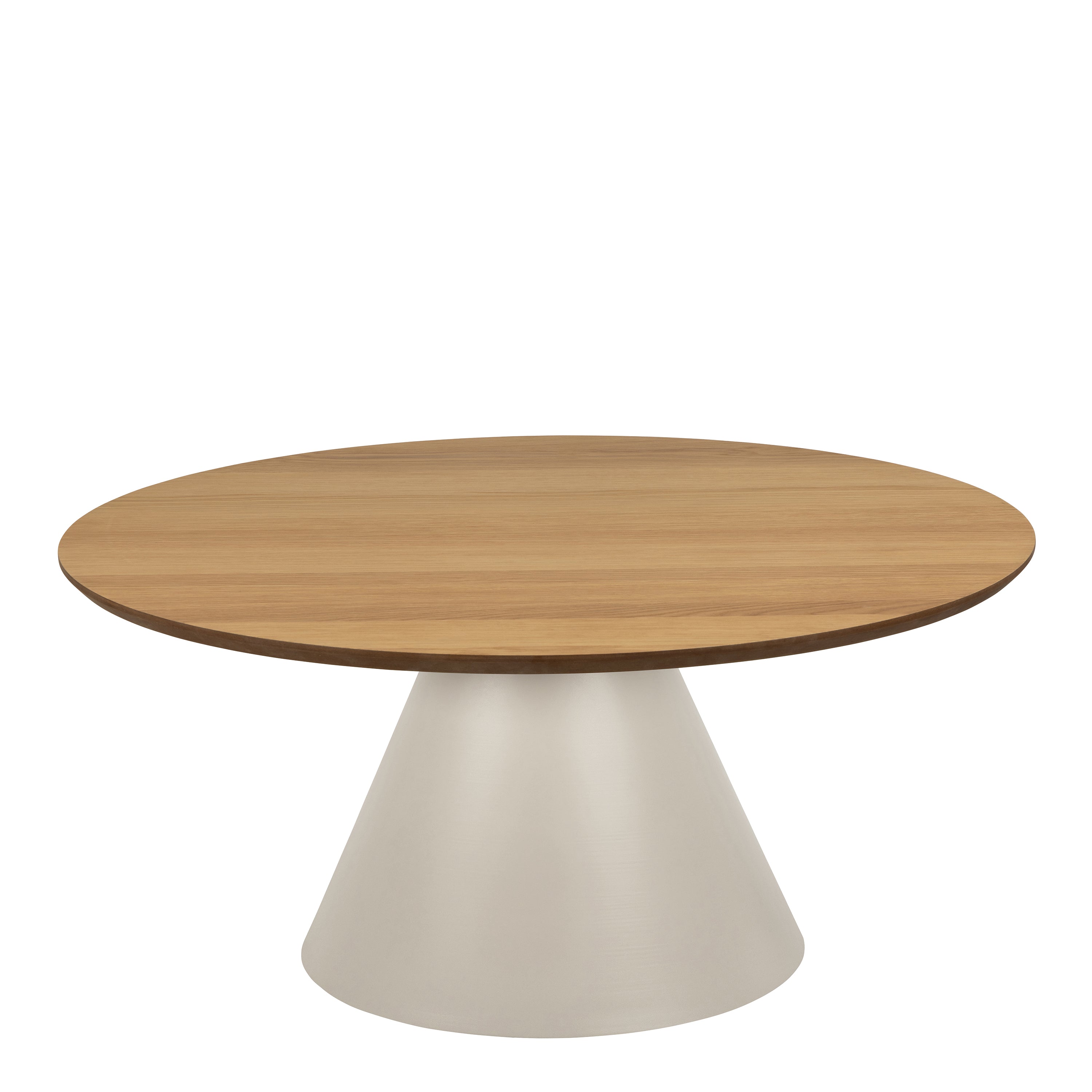 Sullivan Round Coffee Table in Oak/Grey 85x40cm