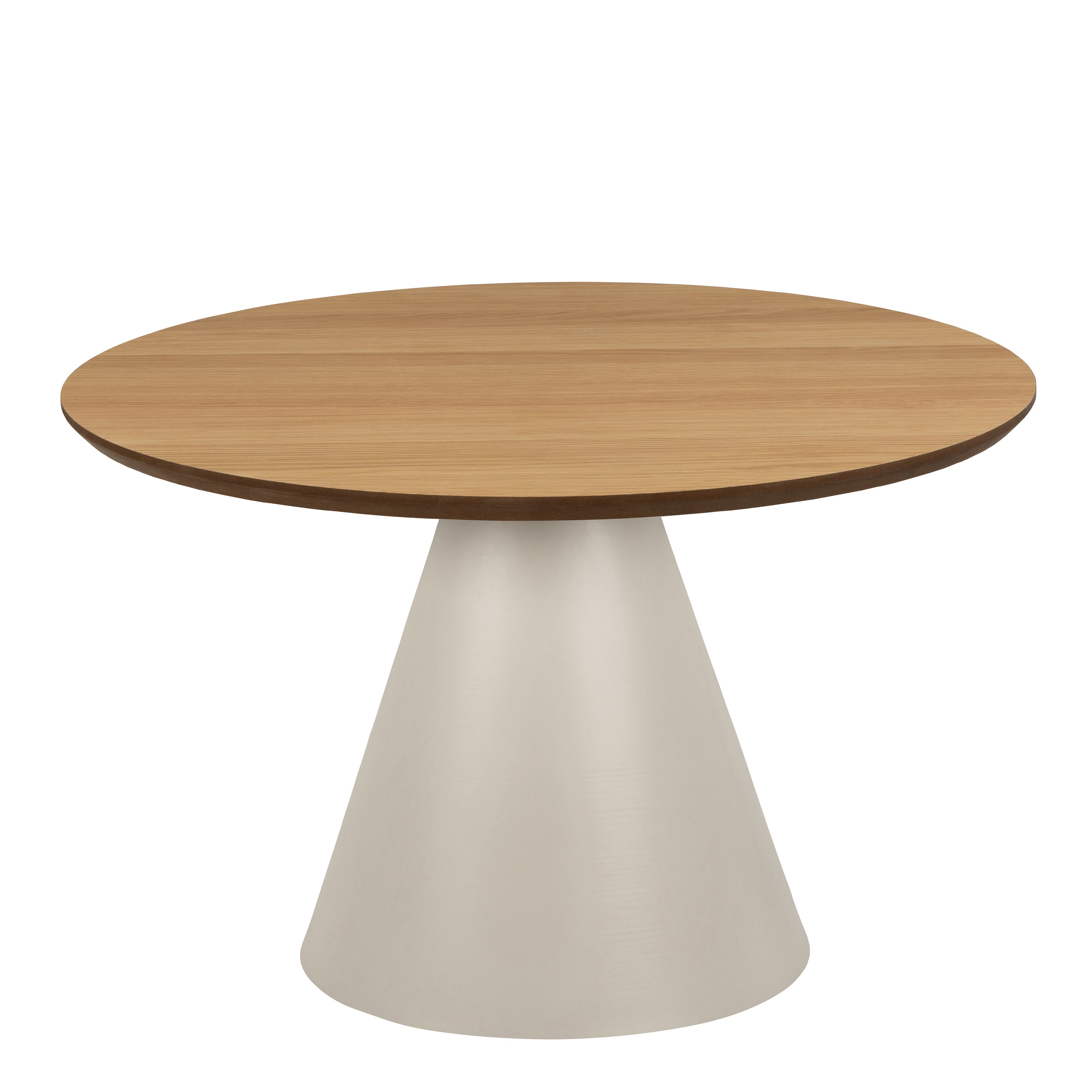 Sullivan Low Round Coffee Table in Oak/Grey 65x43cm