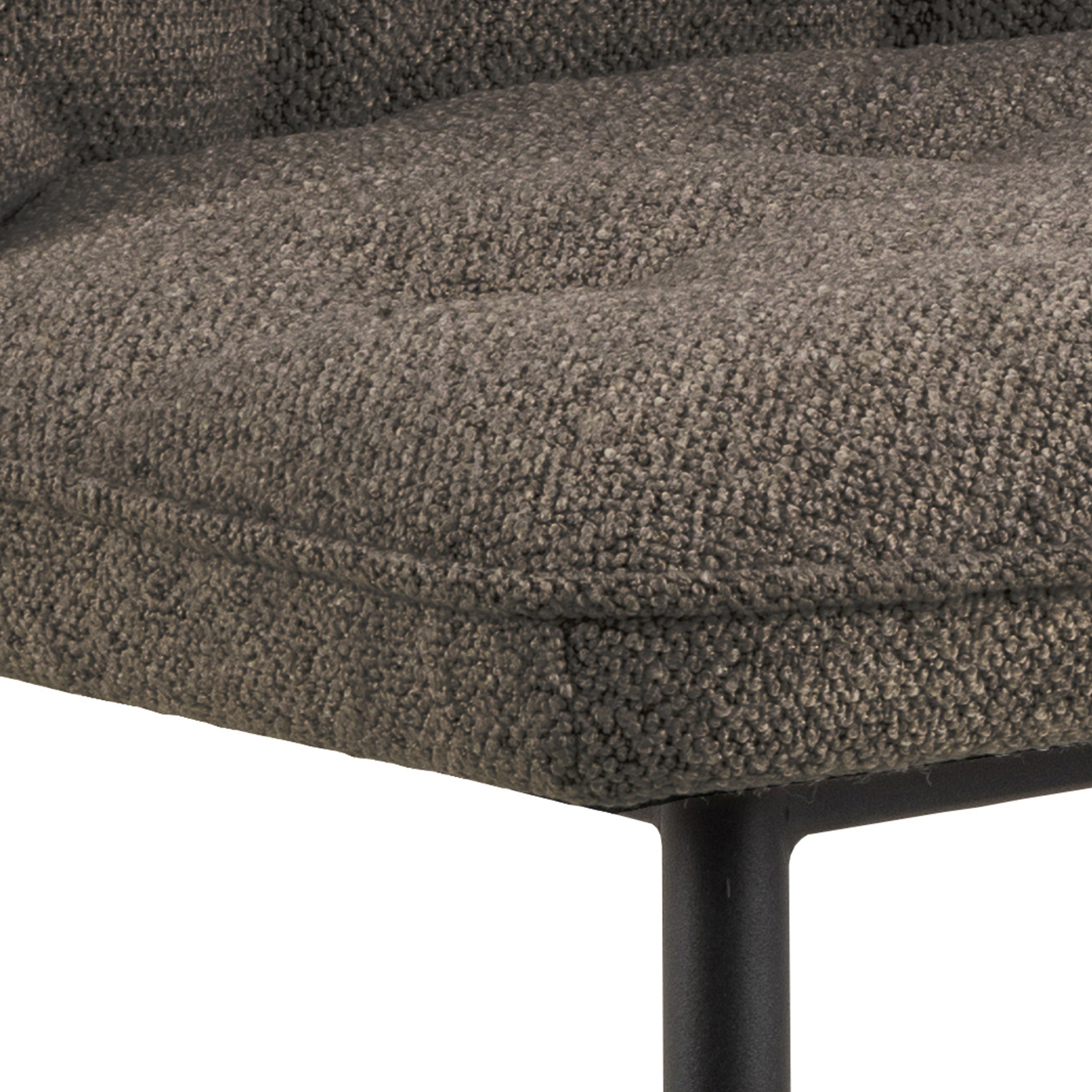 Wicklow Rectangular Dining Table in Grey/Black 140x75cm Included 4 Brooke Dining Chairs in Taupe