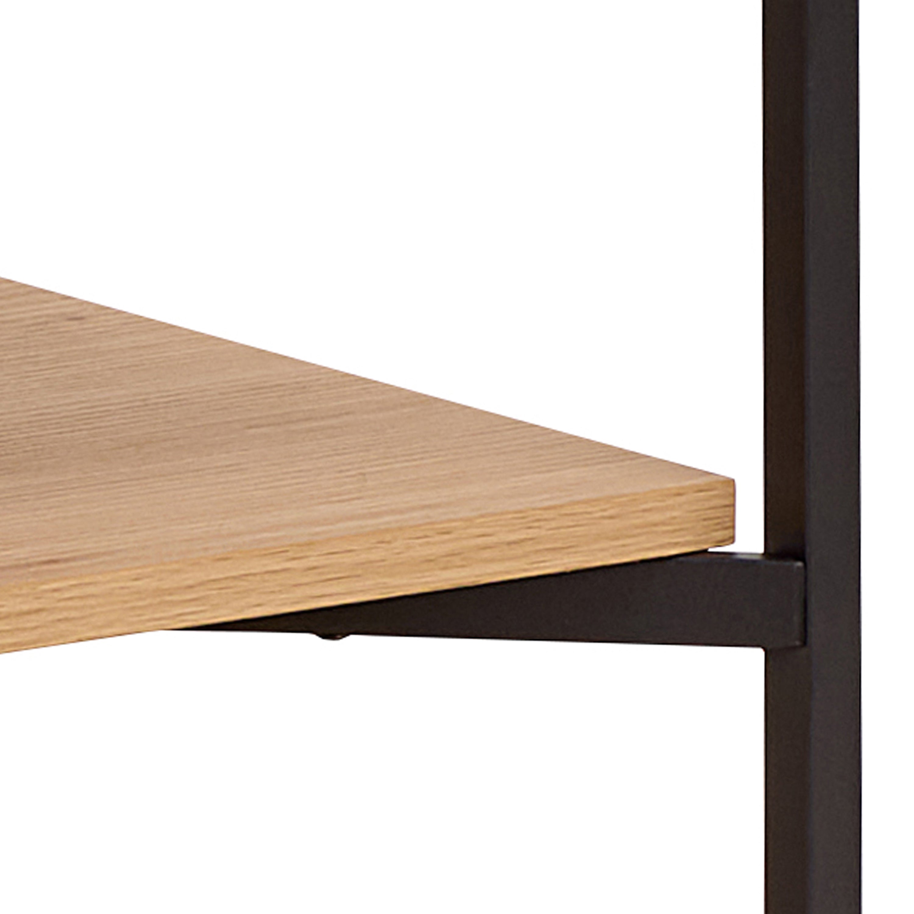 Jaya Cabinet 2 Doors 3 Shelves With Oak Lamella Front
