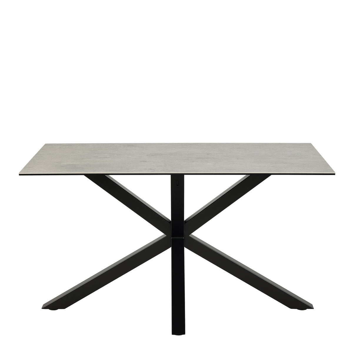 Harlow Dining Table with Ceramic Grey Top 135cm