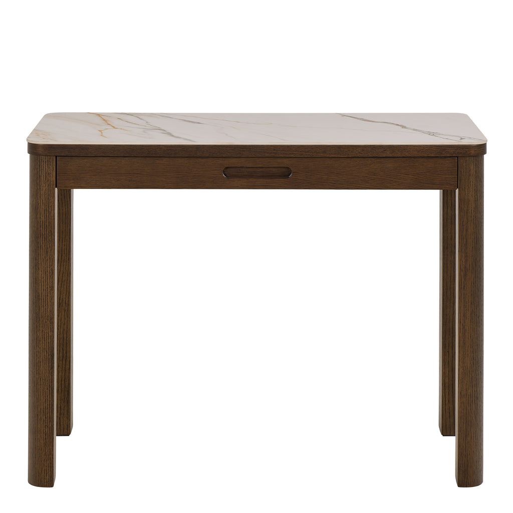 Stella Console Table 1 Drawer in Cream Ceramic