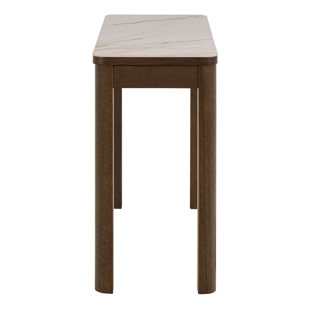 Stella Console Table 1 Drawer in Cream Ceramic