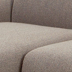 Murphy Left Hand Facing 2 Seater Chaise Lounge in Boucle Beige Fabric