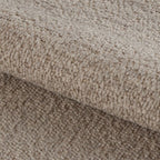 Murphy Left Hand Facing 2 Seater Chaise Lounge in Boucle Beige Fabric