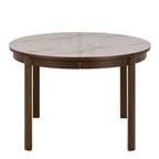 Stella Round Extendable Dining Table in Cream Ceramic 120x75cm