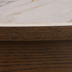 Stella Round Extendable Dining Table in Cream Ceramic 120x75cm