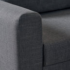 Orlando Right Hand Facing Corner Sofa in Dark Grey Fabric