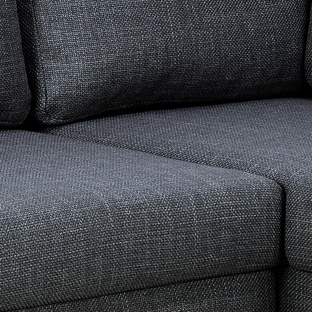 Orlando Right Hand Facing Corner Sofa in Dark Grey Fabric