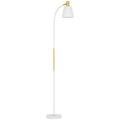 Floor Lamp for Living Room, Spotlight Reading Standing Lamp with Adjustable Height, Rocker on/off Switch, Indoor Task Lighting for Bedroom, Office,  White (Bulb not Included)