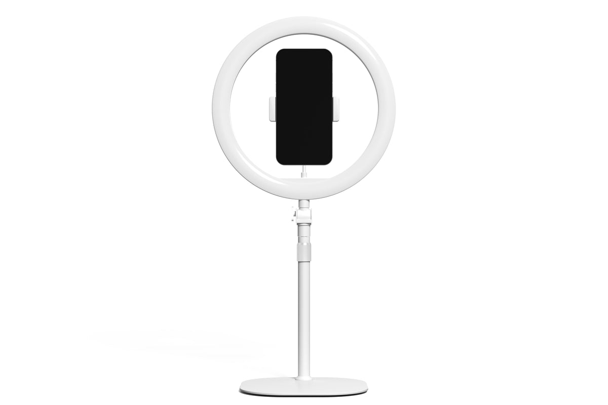 Kodak 10" Desk LED Ring Light for Selfies, Videos & Online Conferencing