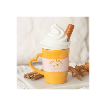 Fresh Brewed Pumpkin Spice Latte Lidded Mug