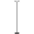 Uplighter Floor Lamp with Tuya App and Music Sync, Standing Lamp with Adjustable Head for Living Room Bedroom, Black