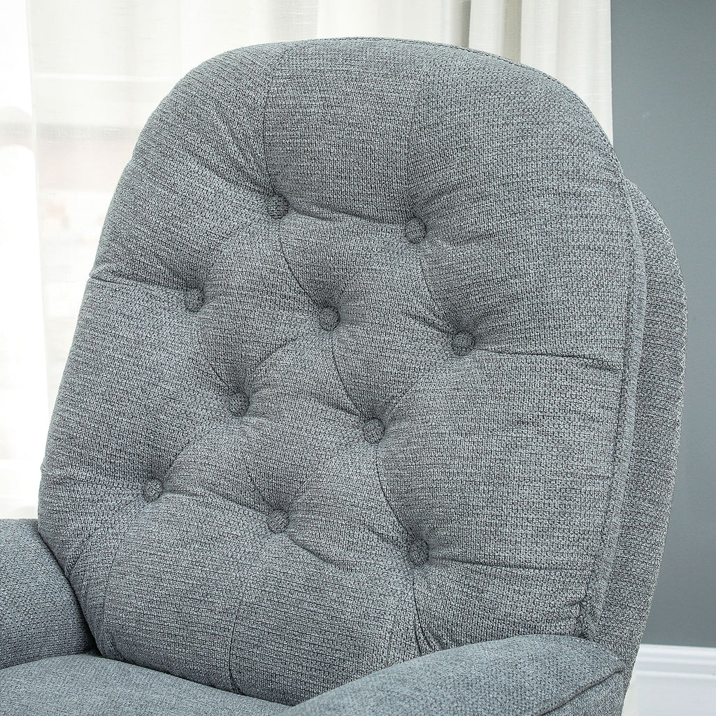 HOMCOM Relaxed Swivel Armchair - Grey