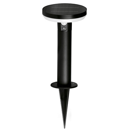 4lite Antheia IP54 Die-Cast Aluminium LED Solar Garden Spike Light with Built in PIR Motion Sensor