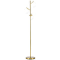 3-Light Tree Floor Lamps for Living Room, Modern Standing Lamp for Bedroom with Globe Lampshade, 3000K/4000K/6000K Colour Temperatures, Steel Base, Gold Tone