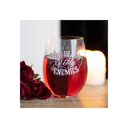 Blood Of My Enemies Stemless Wine Glass
