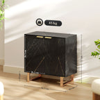 HOMCOM Elegant Storage Sideboard - Black/Gold-Tone