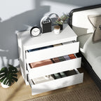 HOMCOM Chest of Three Drawers - White