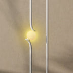 LED Floor Lamp, Dimmable Floor Standing Lamp with Glass Night Light, Foot Switch for Living Room, Bedroom, Office, White