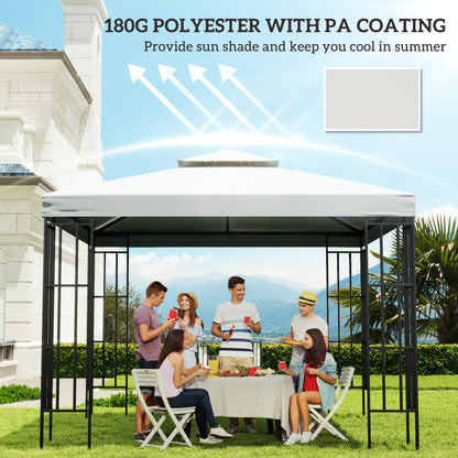 Outsunny 3 x 3 m Replacement Gazebo Canopy - Cream White
