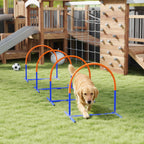 PawHut Four-Piece Portable Dog Agility Equipment - Blue